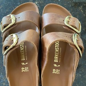 Birkenstock Arizona Bug Buckle - Oiled Cognac
